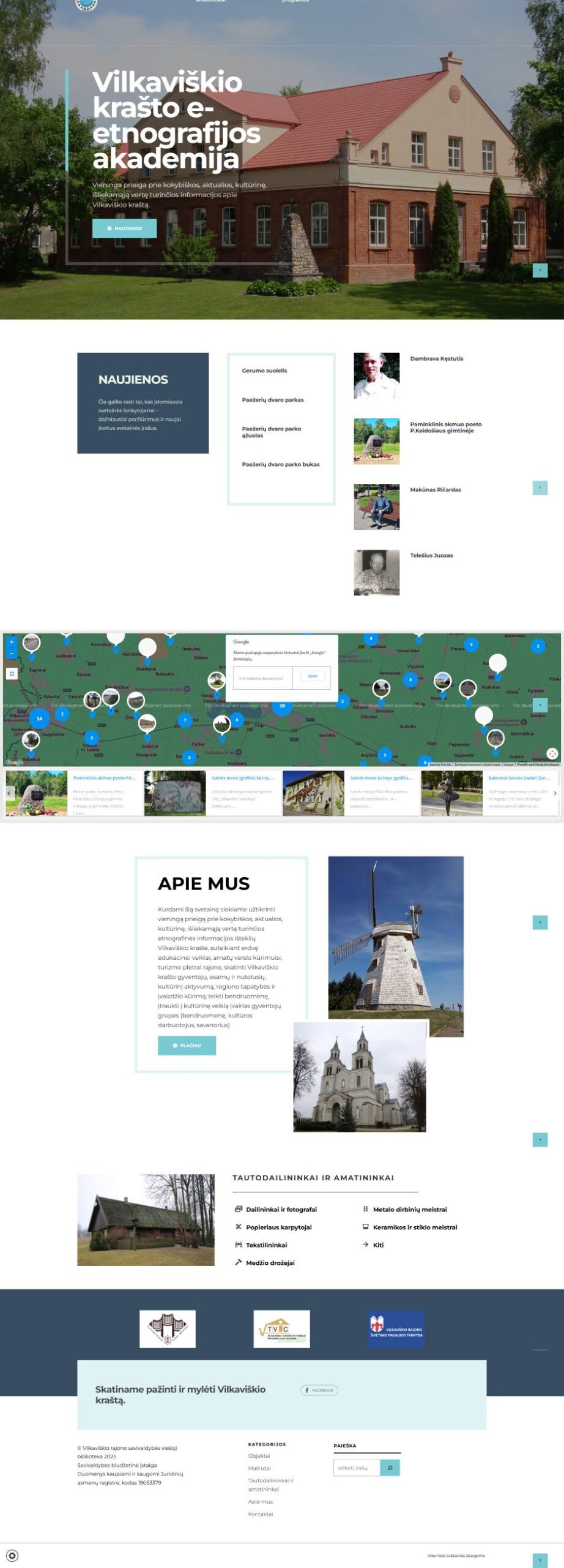 E-Ethnographie-Website der Region Vilkaviškis